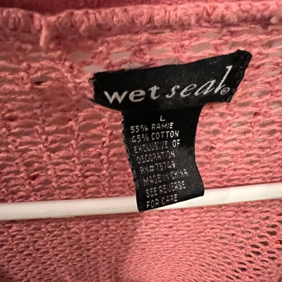 Wet Seal sequin short cardigan sweater Size L - Picture 4 of 4